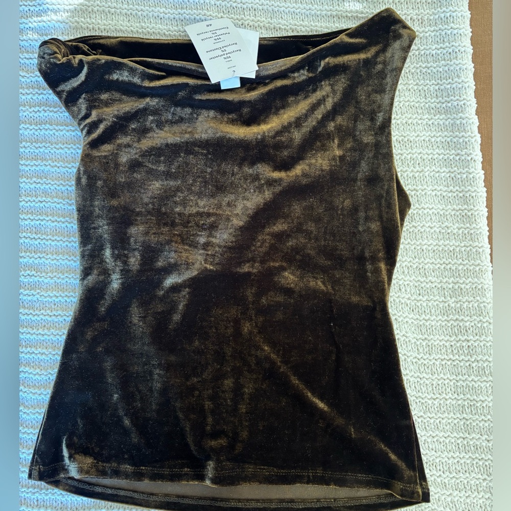 H&M Velvet Top -New